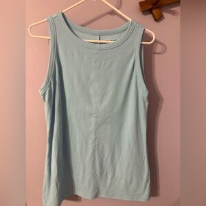 Lane Bryant Pastel Blue Ribbed Tank
